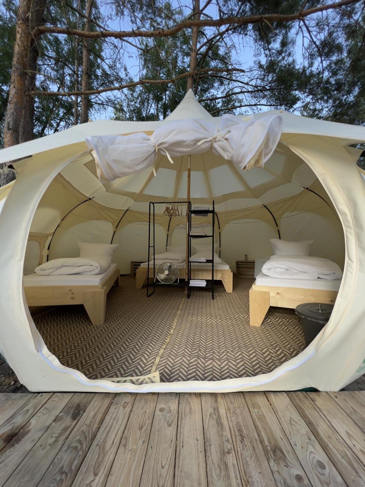 Raus Und Gut Glamping Am Graebendorfer See Drebkau Exterior foto
